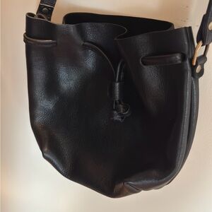 Portland Leather Black Crossbody Bag